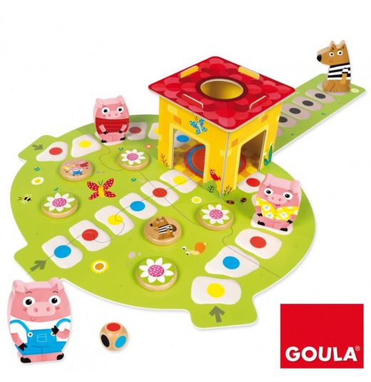 JUEGO MADERA LOS 3 CERDITOS GOULA.