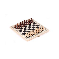 MALETIN MADERA 3 EN 1: DAMAS, AJEDREZ, BACKGAMON