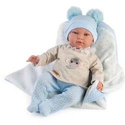 MARC MUÑECA CON PESO JERSEY PUNTO BEIG MANTA