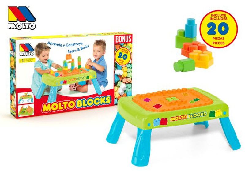 Mesa bloques 20 piezas — DonDino juguetes