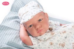 Mi Primer Reborn Bertín Con Mantita Y Gorra