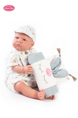 Mi Primer Reborn Bertín Con Mantita Y Gorra