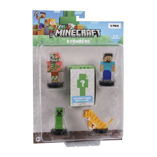 MINECRAFT FIGURA  PACK DE 5 SDO BLISTER