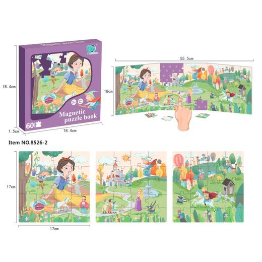 MINI MAGNETIC BOOK PRINCESAS 60PCS