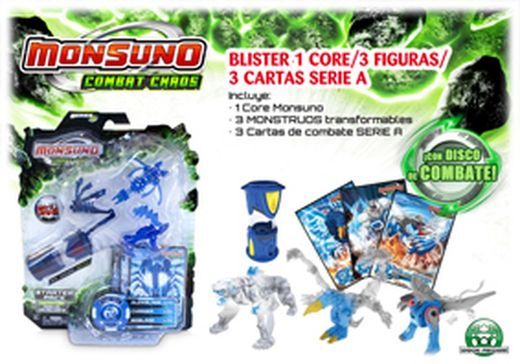Monsuno 1 core + 3fig + γράμματα στο