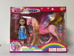 MUÑECA 15 CM. CON UNICORNIO