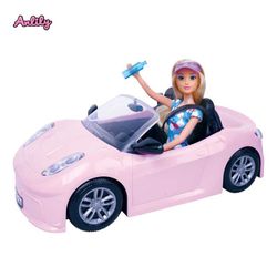 MUÑECA ANLILY 29 CM C/COCHE Y ACCESORIOS