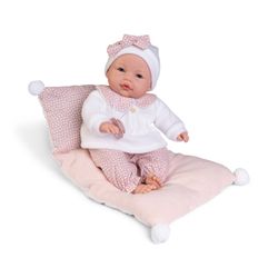 BIMBA LAGRIMITAS EN SU CAMITA LLORO 42 CM