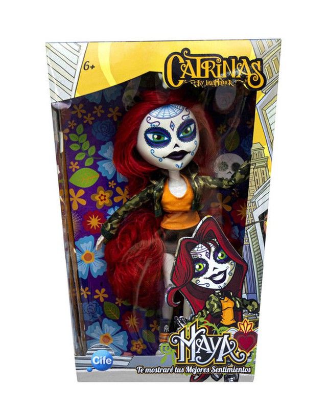 Día De Muertos La MuÃ±eca Catrina Vektor Stok Catrina Doll Day