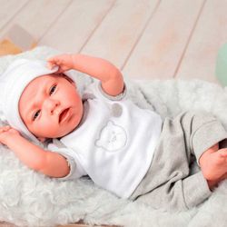 MUÑECO ELEGANCE 40 CM DAFNE GRIS C/COJIN