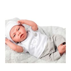MUŃECO ELEGANCE 40 CM DAFNE GRIS C/COJIN