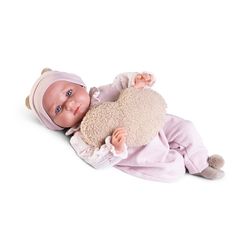 Muñeca Recien Nacida Con Peso Luca y Cojin Corazon