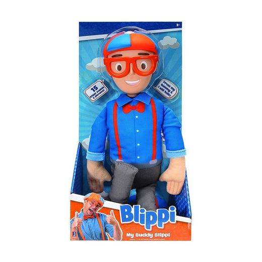 Muñeco Blippi Trapo Sonidos 40 Cm.