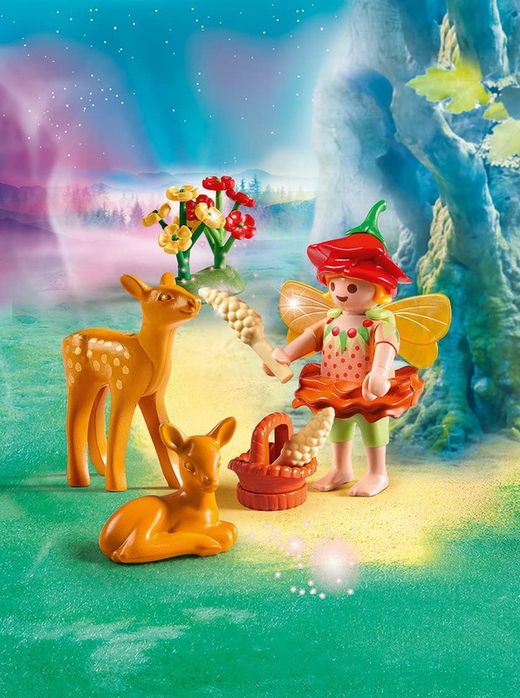 Fille féerique avec cerf