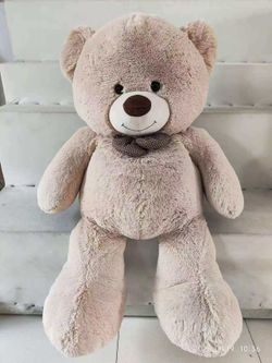 OSO GIGANTE C/LAZO Y HUEVOS 120 CM BEIGE