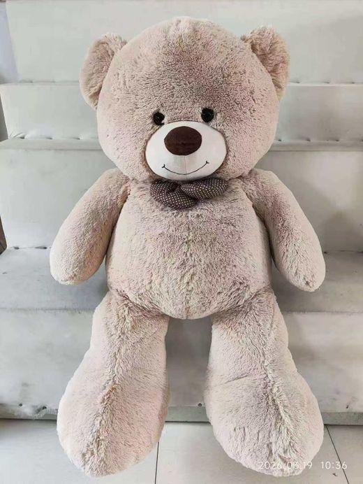 OSO GIGANTE C/LAZO Y HUEVOS 120 CM BEIGE
