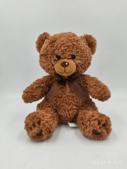 OSO PELUCHE RIZADO 28 CM TOSTADO