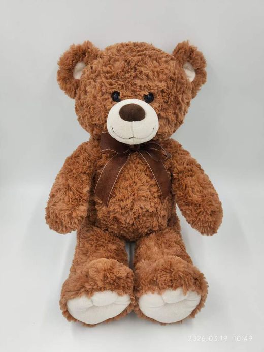 OSO PELUCHE RIZADO 55 CM TOSTADO