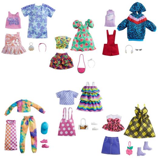 Pack 2 Barbie Moda Surt.