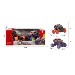 PACK 2 COCHES RETROFRICCIÓN MONSTER