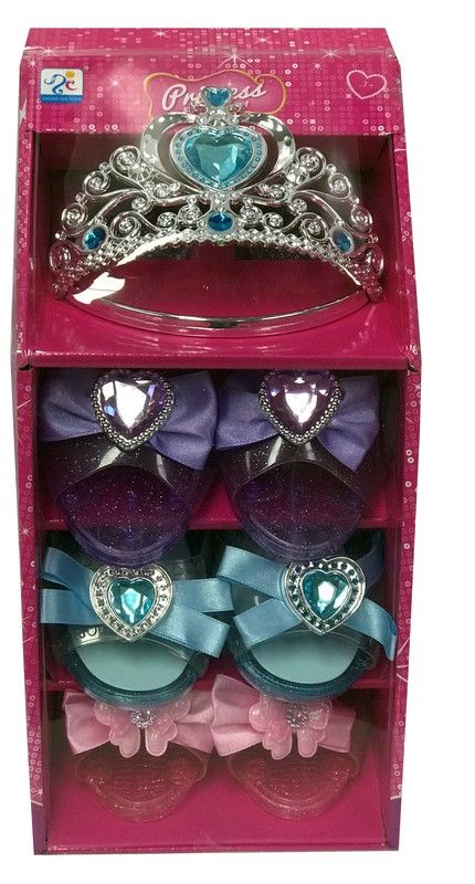 Pack 3 Zapatos Princesa con Corona