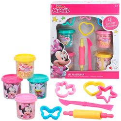Pack 4 B. Plasticine 110g. Moules Et Outils Minnie