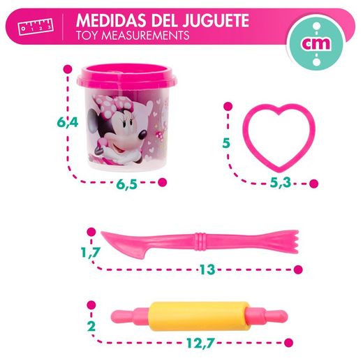 Pack 4 B. Plasticine 110g. Moules Et Outils Minnie