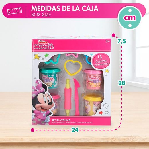Pack 4 B. Plasticine 110g. Moules Et Outils Minnie
