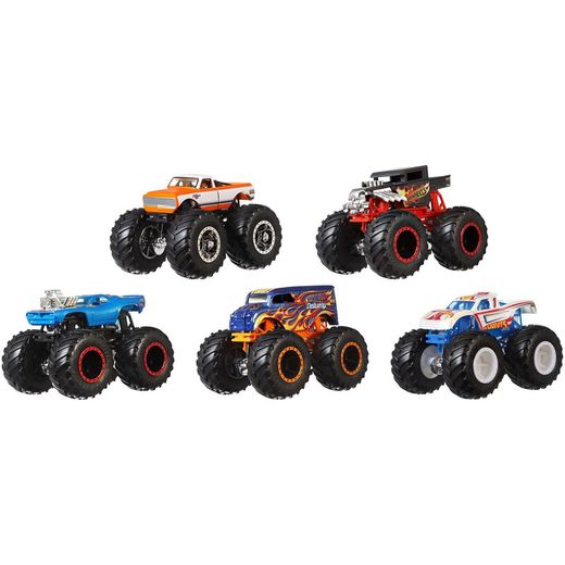 Pack 5 Hot Wheels Monster Truck 1:64