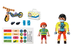 Paramédico Con Paciente Playmobil