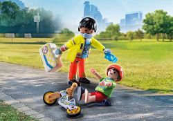 Paramédico Con Paciente Playmobil