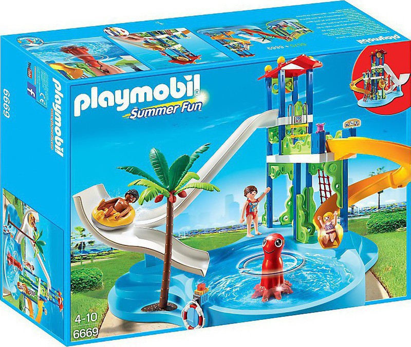 equipaje Florecer Omitido Parque acuatico con toboganes de Playmobil — DonDino juguetes