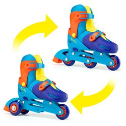 PATIN EN LINEA CONVERTIBLE AZUL