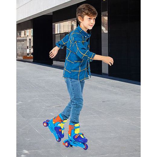 PATIN EN LINEA CONVERTIBLE AZUL