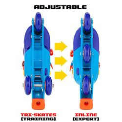PATIN EN LINEA CONVERTIBLE AZUL