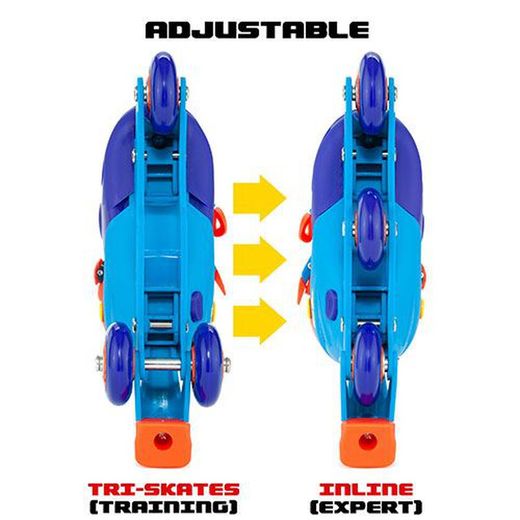 PATIN EN LINEA CONVERTIBLE AZUL