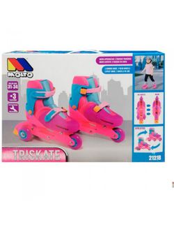 PATIN EN LINEA CONVERTIBLE ROSA