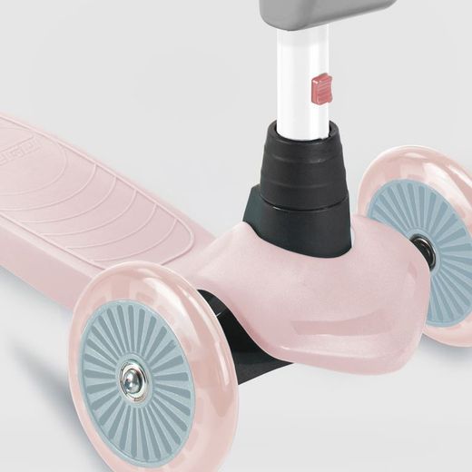 PATINETE 3 RUEDAS ROSA CON CESTA