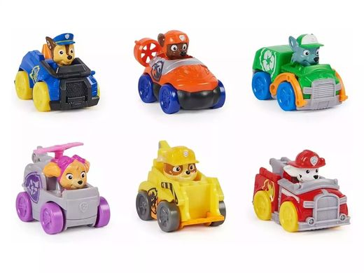 PAW PATROL PACK 6 VEHICULOS PUP SQUAD RACER