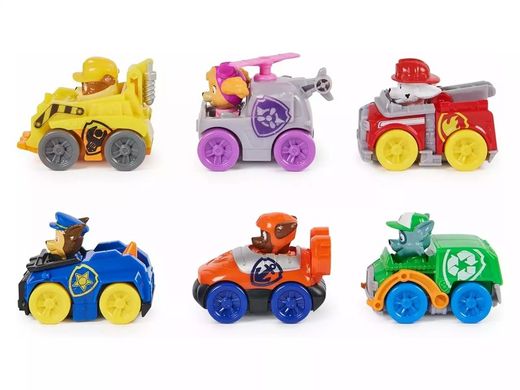 PAW PATROL PACK 6 VEHICULOS PUP SQUAD RACER