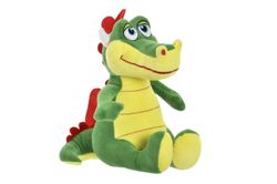 PELUCHE DRAGON VERDE POLIESTER 24X24X26