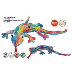 PELUCHE LAGARTO MOSAICO SURT 50CM BARCELONA