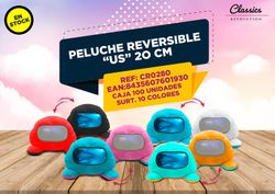 Peluche Réversible "Nous" 20 Cm. Assortiment