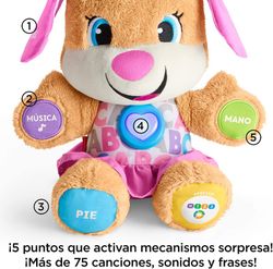 Fisher-Price Ríe y aprende Perrita primeros descubrimientos