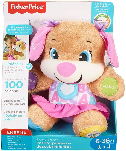 Fisher-Price Ríe y aprende Perrita primeros descubrimientos