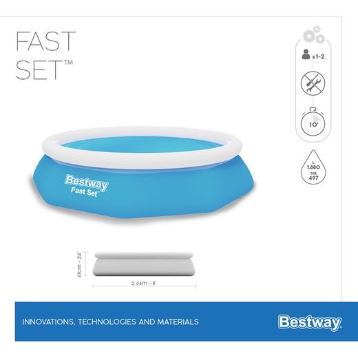 PISCINA FAST SET  244x61 CM.