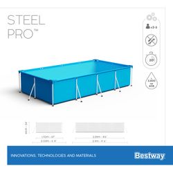 PISCINA TUBULAR RECTANGULAR 259x170x61 CM.