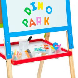 Pizarra Madera 2 En 1 46 Pzas