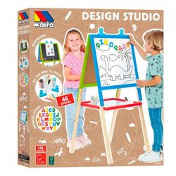 Pizarra Madera 2 En 1 46 Pzas