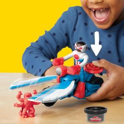 PLAY-DOH MARVEL MOTO CORTADORA CAPITAN AMERICA